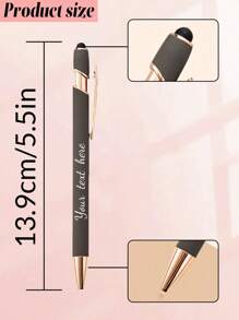 Penna personalizzata con incisione a mano - tradizionale - penna a inchiostro nero in metallo con nome, logo o messaggio inciso - regalo creativo e bello - confezione da 6/12 pezzi, decorazione per la casa, decorazioni natalizie multifunzionali, articoli per il ritorno a scuola