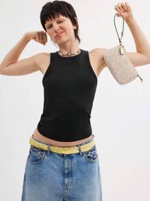 Coach Bolso de hombro Nolita 19, embrague, bolso de mano para mujeres, regalo para mujeres, bolso y cartera con cierre de cremallera