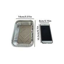 10入組19.27盎司一次性燒烤滴盤托盤，鋁箔罐襯料用於油脂收集盤，更換襯層托盤（不含蓋），廚房用品