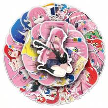 50张 孤独摇滚日 卡通动漫周边贴纸 防水滴胶手账贴纸 古卡素材装饰 - 演奏女孩貼 - 查看 4