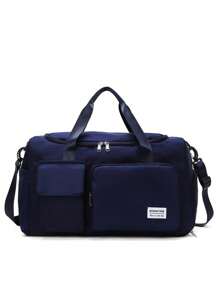 1 pezzo Borsa da viaggio multifunzionale personalizzabile per donne, borsa da palestra con scomparto asciutto/bagnato, manica trolley convertibile, borsa a tracolla con ricamo alla moda, borsa a tracolla pieghevole con scomparto per le scarpe, ottimo regalo per madre, amici, Natale, San Valentino, Festa della Mamma, Festa dell'Insegnante, Festa degli Infermieri, compleanno, forniture scolastiche, studenti di scuola media, studenti di scuola superiore, studenti universitari, matricole, studenti del secondo anno, studenti più giovani