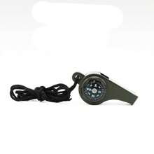 3-In-1 Emergency Survival Whistle With Compass & Thermometer - Perfect For Camping, Hiking, Outdoor Adventure, Referee And Cheerleaders