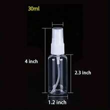 30 Pack 30ml Ultra-Fine Mist Travel-Sized Spray Bottles Refillable Clear Plastic Containers For Toiletries