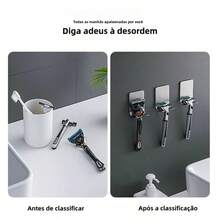 Razor Holder For Prestobarba Razor Blade In Stainless Steel With 3M Tape - Bạc - Xem 5