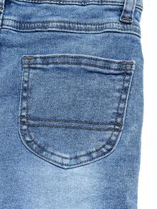 Adjustable Strap Cute Little Girls Fashion Versatile Elastic Denim Suspender Skirt, All Season - Light Wash - View 9