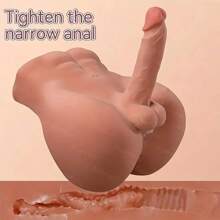 7.5 Pound Realistic Torso Male Sex Doll With Flexible Dildo, Realistic Sex, Huge Rooster 7 Inches, Male Sex Doll, Suitable For Female Masturbation, Neutral Masturbator Sex Toy For Gay And Lesbian Partners (Clothing Not Included)