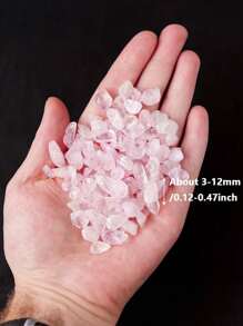 Frammenti di cristallo di quarzo rosa naturale - Ciottoli decorativi per acquari, contenitori di vetro, giardini Zen e giardini delle fiabe - Tonalità rosa tenui per decorazioni di paesaggi estetici, decorazioni per cortile esterno