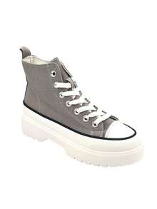 Women's Casual Canvas Shoes, Practical & Versatile - Grey - View 4