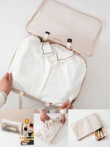 9pcs/Set Travel Packing Cubes, Large Capacity Zipper Organizer Bags, Hand-Held Travel Tote, Storage Bags, Mesh Bags, Cosmetic Pouch, Shoe Bag, Bottle Cover, Drawstring Bags, Regular Pouches, Luggage Bag, Underwear Organizer, Hospital Bag, Shirt, Underwear, Clothes, Cosmetics, Toiletries, Toothbrush And Toothpaste Waterproof Toiletry Kit,Boho Vibes - Multicolor - View 5