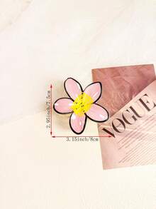 1pc/3pcs/6pcs Children Cute Hand-Painted Floral Hair Clips, Encounter Colorful Spring Flower Series, Handmade Floral Hair Clips To Fasten Spring Sunshine In Hair, Unlock Spring Exclusive Colors - Multicolor - View 7