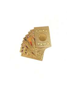 10 PCS Random Blind Bag Gold Foil Cards Packs Vmax V EX GX Rare Golden Cards TCG Gold Foil Game Trading Card For Fans/Collectors Gifts (No-Repeated)