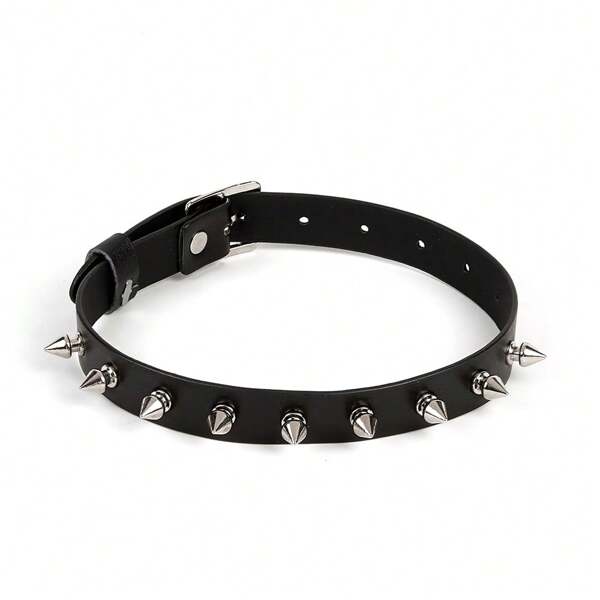 Collar gótico de punk con remaches- de moda, una opción para parejas y regalos festivos