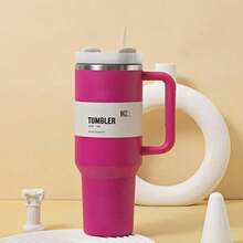 Compatible With Stanley 40 0zH2.0 Tumbler With Handle, DoubleWalled Vacuum Insulated StainlessSteel Water Bottle PremiumSummer Drinkware Portable HandyFlask Travel Mug Lced Coffee CupFor Outdoor Camping, Hiking,Driving, Travel, Perfect Gift Ldea