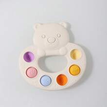Baby Silicone Cartoon Bear Squeeze Toy, Teething Stick To Exercise Infant Fine Motor Skills - Multicolor - View 8