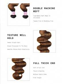 FB30 挑染人发巴西发束 1 束波浪卷发奢华蜜金色女士 Unice 发 - SNATURAL/30 - 查看 7