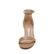 Dream Pairs Women Low Chunky Heeled Sandals Classic Open Toe Ankle Strap Summer Heeled Sandals With Adjustable Buckle For Daily Work Wedding Party - 棕色 - 查看 9