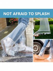 50pcs Disposable Rain Shoe Covers, Rainwear, Waterproof, One-Time Use Products