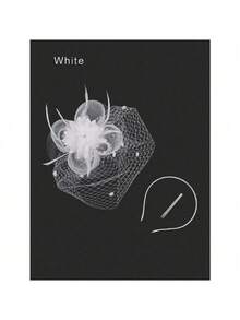 1 pièce Chapeau fascinateur blanc Chapeau pillbox des années 20 Chapeau de thé Chapeau de course de Kentucky Derby Coiffure de mariage pour femmes Mini chapeaux Petits chapeaux Mini chapeau haut de forme Mini casquette, Fournitures scolaires, Cadeaux, Accessoires cheveux, Élégant, Tenues de festival, Accessoires de rave - Blanc - Voir 4