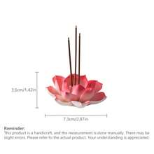 1pc Ceramic Lotus Flower Incense Burner, Incense Holder, Floral Aroma Diffuser, Spiritual Relaxation Home Decor, Suitable For Home, Office, Bedroom, Living Room, Multiple Colors Available - Lotus Incense Holder - View 12