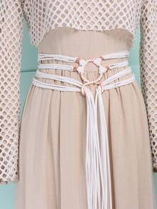 中世纪女士长绳环结腰带，北欧女巫腰结绳腰带，维京文艺复兴服装配饰万圣节 - A - 查看 6