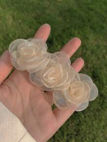 山茶花发夹，女性，夏季，刘海侧夹，后脑勺夹，头饰，春季发夹，网络流行新款发饰，校园风 - 彩色 - 查看 7