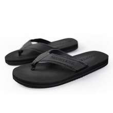 Comfortable Men's Slip-On Flip Flops -Arch Support Lightweight Non Slip, Breathable Fabric Upper, Perfect For Indoor, Outdoor, Beach Activities In Fall Spring Summer - 棕色 - 查看 1