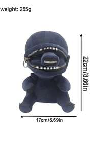 22厘米异形毛绒玩具卡通毛绒公仔带拉链柔软填充毛绒玩具男孩女孩粉丝生日圣诞节礼物