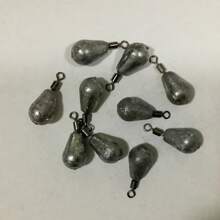 10-Pack Tear Drop Sinkers - Long Cast Surf Fishing Weights For Beach/Pier/Offshore | Saltwater Pyramid Sinkers With Eyelets For Rigging (1oz/2oz/3oz Options)
