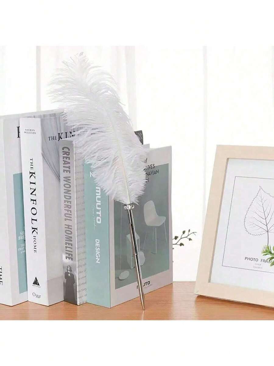 1 支羽毛笔西式婚礼签到笔宾客签名笔婚礼用品、学校用品、返校