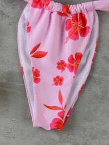 Bộ bikini nữ mùa xuân/hè mới về, kiểu dáng gợi cảm, thanh lịch, họa tiết hoa, thích hợp đi biển, nghỉ mát, hẹn hò, dự tiệc. - in ấn - Xem 5