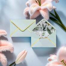 铝箔边印刷信封，创意星点珠光纸，邀请函信封，会员卡贺卡封面学校用品，返校 - 彩色 - 查看 8