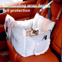 1 pieza Cama de viaje para mascotas de gatos y perros con seda refrescante - Portador ajustable con bandolera con fijación segura para viajes al aire libre