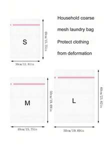1pc Laundry Mesh Bag - Large Washing Machine Bag For Underwear, Delicate Clothes & Summer Tops - Multicolor - View 10