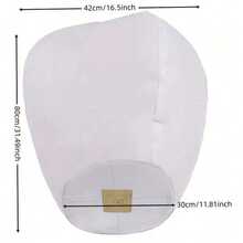 3/5/10/20/50 قطعة من فوانيس الأمنيات الورقية/فوانيس السماء/فوانيس الأمنيات، مصنوعة من مواد مقاومة للاشتعال بشكل بيضاوي، أكثر أمانًا للاستخدام.