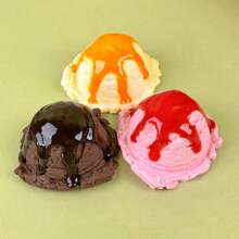 Simulation Ice Cream Ball Model Fake Sweet Cone Dessert Shop Lifelike Decor Photography Props Display Fake Food Model Ornament DIY Accessory