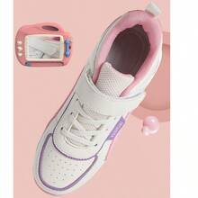 New Roller Skates With Detachable Two Hidden Wheels, Pink Buttoned Skate Shoes For Girls, Outdoor Skating Shoes For Students - Pink - View 3