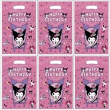 Sanrio 20Pcs Handbag Candy Bags Kuromi Birthday Party Decoration Teen Gift Packing Bag Birthday Shower Party Supplies