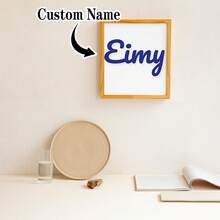 1 pieza Placa decorativa de acrílico con nombre personalizado en rosa/dorado/plateado/azul, perfecta para bodas, cumpleaños, aniversarios, Día de la Madre, decoración de habitaciones, decoración del hogar, decoración de dormitorios, decoración para Navidad, Acción de Gracias, Halloween, fiestas de graduación y celebraciones - Multicolor - Ver 2