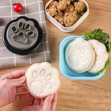 1pc Cat Paw Shaped Sandwich Mold DIY Baking Tool, Cat Paw Toast Maker, Kitchen Tool, Bread - Black - View 3