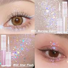 6Pcs Liquid Glitter Eyeshadow Eyeliner, Korean Makeup, Bling Under Eye Shadow, Shimmer Eye Make Up Valentine's Gift Set,Long Lasting,Quick Drying & Pigmented Loose Glitter Glue For Crystals Makeup - Liquid Glitter Shining Colors - View 10