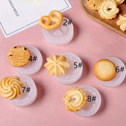 Funny Cookie DIY Decoration Liquid Clay Crystal Epoxy Silicone Mold