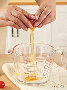 1 Calibrated Glass Measuring Cup Set - 1 Ounce, 2 Tablespoons, 6 Teaspoons, 30 Milliliters - Durable, Microwave Safe, For, Wine, Etc. - Basic Kitchen Tools, Kitchen And Home, School Supplies, Measuring Cup, Kitchen Accessories, Laboratory