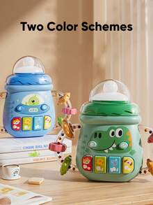 Juguete rattle de botella de agua con luz musical y dentición para bebés, juguete educativo y de desarrollo temprano para entrenar la destreza de agarre - Multicolor - Ver 1