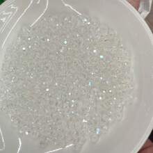 500 pièces de perles de verre facetées colorées de 4 mm, perles de cristal brillantes avec éclat de gemmes, convient pour les cadeaux, la création de bijoux, l'artisanat fait main et les projets DIY, idéal pour les créations DIY pendant les festivals et plus encore