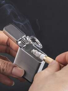 1pc Stainless Steel Ashtray - Silver - View 5