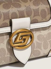 Bolso con estampado, bolso de mano con forma cúbica de moda, bolso de hombro clásico, bolso cruzado elegante, bolso de mano de marca de lujo, bolso de mujer de alta gama, bolso de hombro/mensajero de verano, bolso cruzado de color borgoña con forma de almohada y ligero