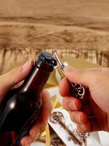 10pcs/20pcs/30pcs/50pcs Metal Vintage Key Shape Beer Bottle Opener Keychain Wedding Favors Gifts, For Engagement, Birthday, Party, Gathering