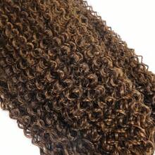 28 pulgadas 3 paquetes/100g Extensiones de cabello sintético ondulado suelto sin costuras, ondulado natural ombre rubio, resistente al calor para uso diario, vacaciones, fiestas, viajes - Multicolor - Ver 8