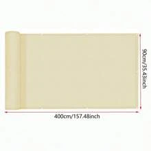 Clôture de confidentialité opaque, protecteur d'écran de confidentialité de balcon imperméable - bouclier UV pour les garde-corps d'appartement, les patios, les terrasses extérieures, les porches (beige)