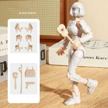 3D打印个性化T13可动人偶配件，第13个假人T13多关节可动收藏家桌面装饰玩具 - 彩色 - 查看 16